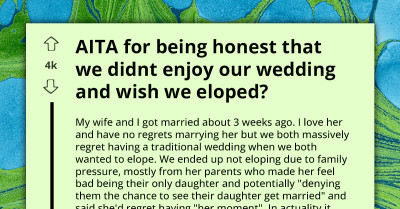 Husband Confronts In-Laws Who Forced Traditional Wedding Instead of Elopement; FIL Demands Apology