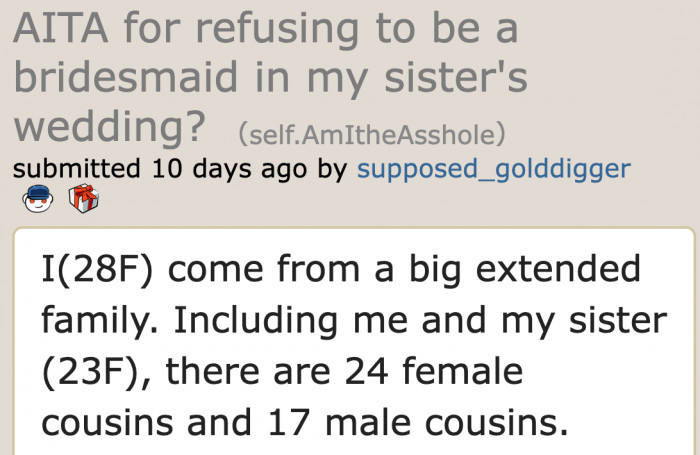 A woman only wants to enjoy herself whenever she attends a wedding ceremony.