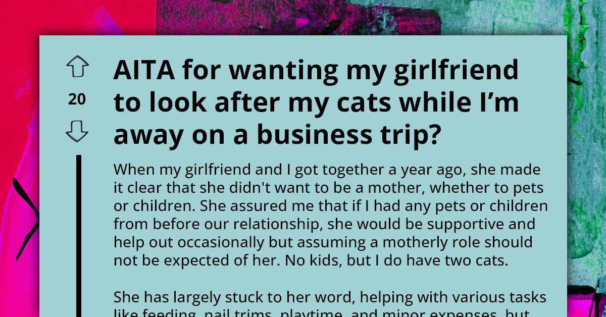 Girlfriend Refuses To Catsit During Boyfriend's Business Trip, He Believes It Is Obligatory In Relationships