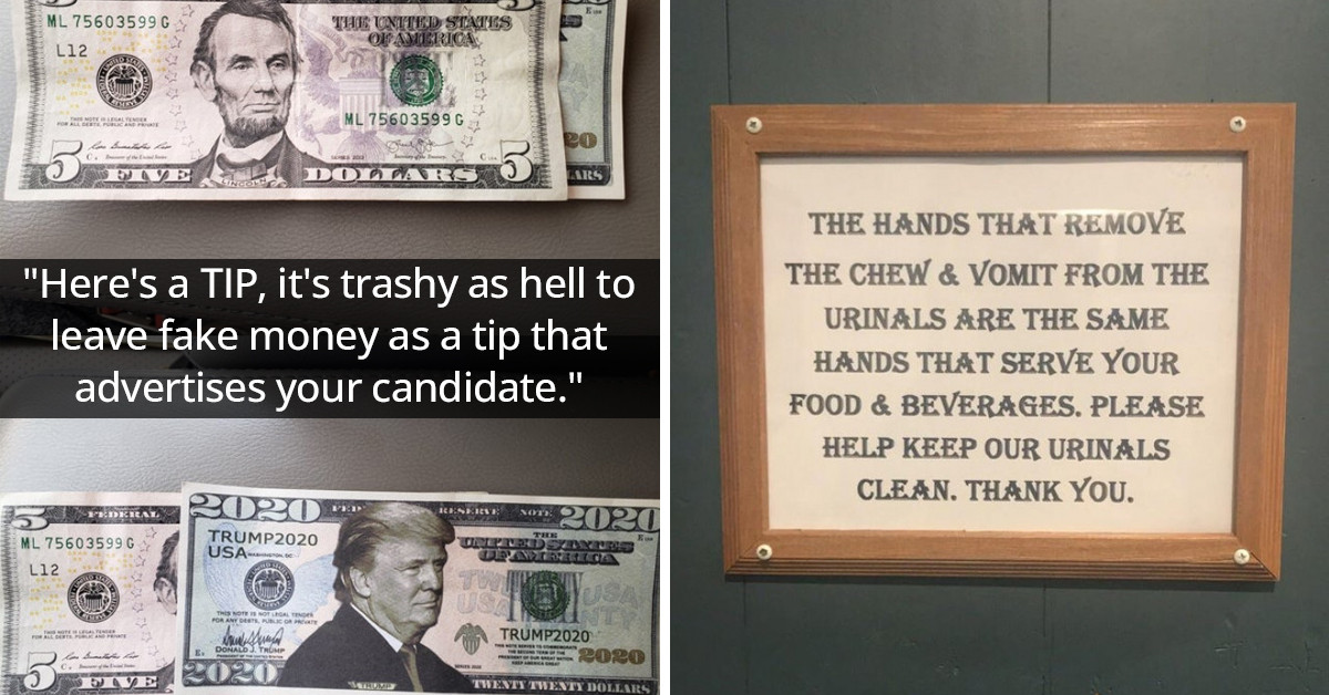 21 Trashy People Who Behave in Restaurants Like the World Revolves Around Them