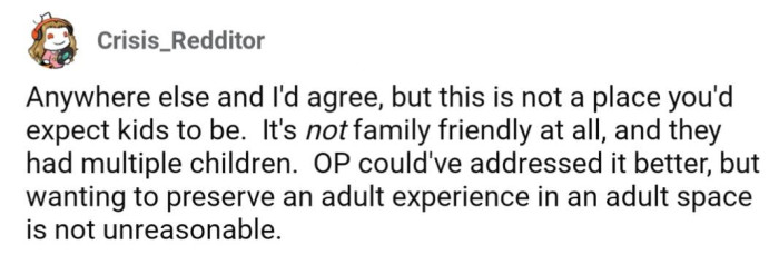 OP didn't have unreasonable expectations, but she could have addressed it better