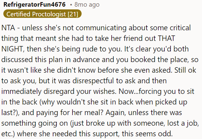 It's pretty rude and disrespectful behavior.