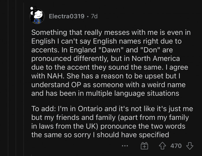 Sometimes you can't even say English names right.