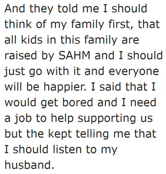 But none of them are on her side.