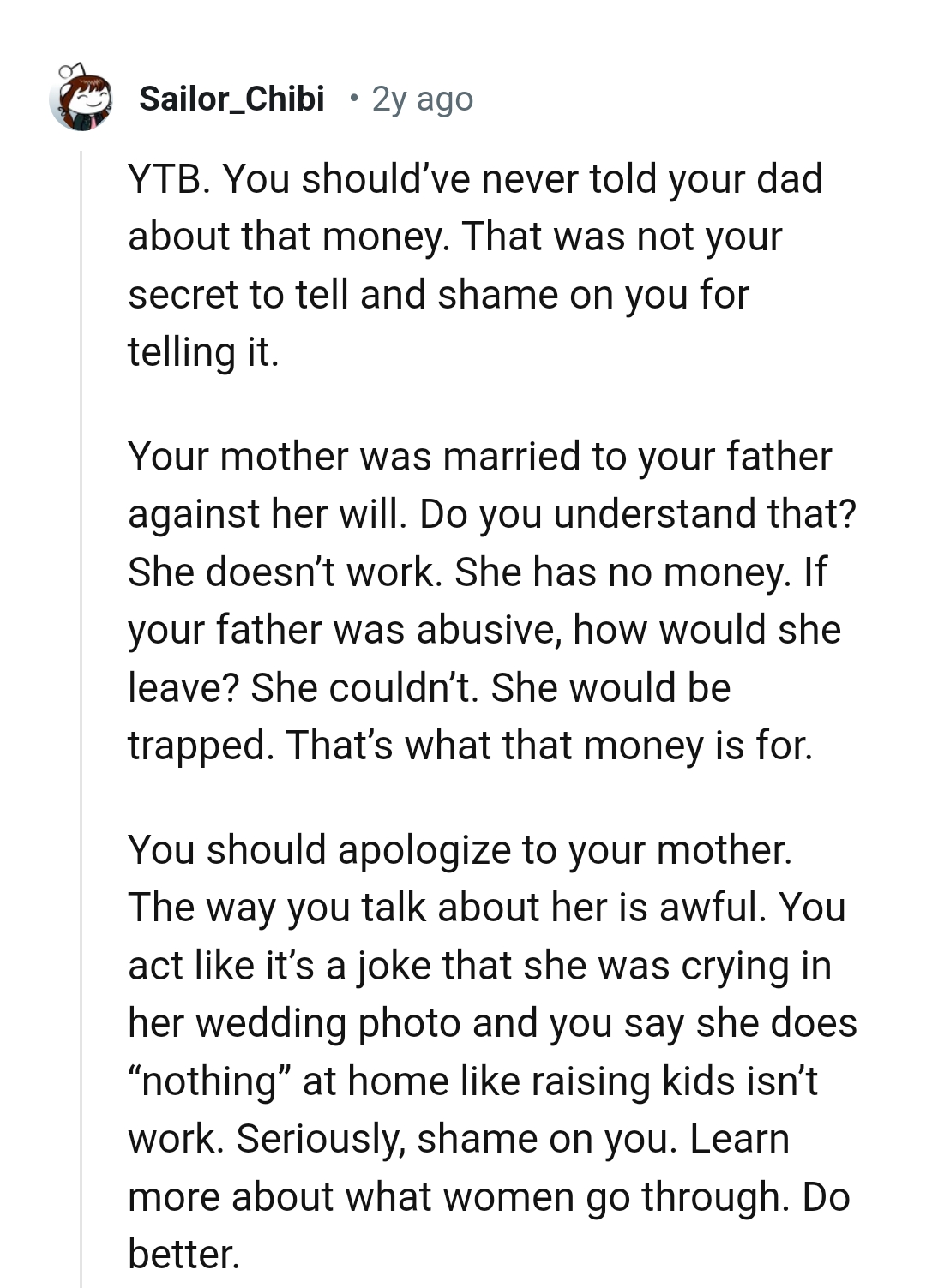 The OP Shouldn't Have Said Anything