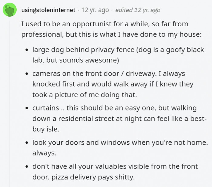 26. Try to be the house that no one even gives a second glance at