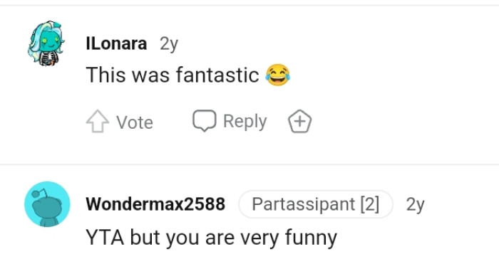 The OP has been termed funny