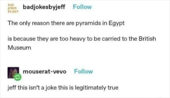 31. Really, sadly, true