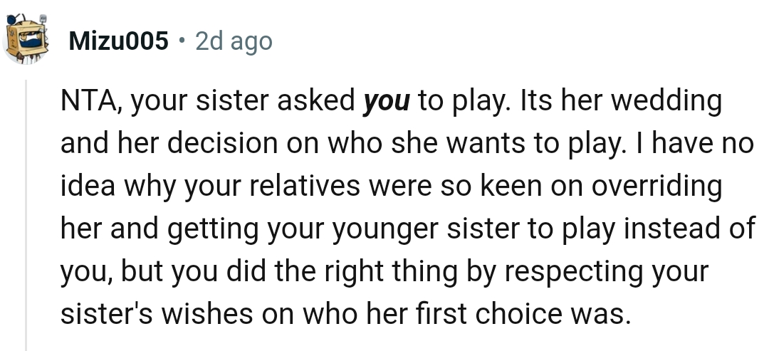 The OP did the right thing, according to this Redditor