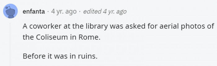 15. Is there any chance they'd be providing the time travel materials needed?