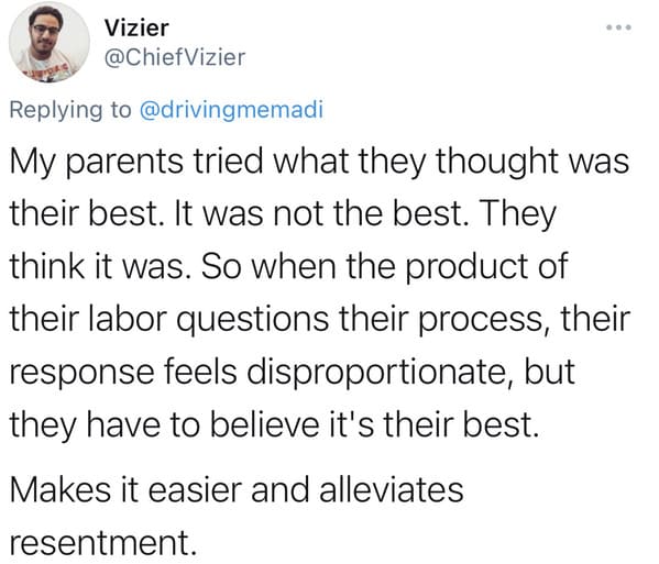 Parents need to believe that they truly did their best