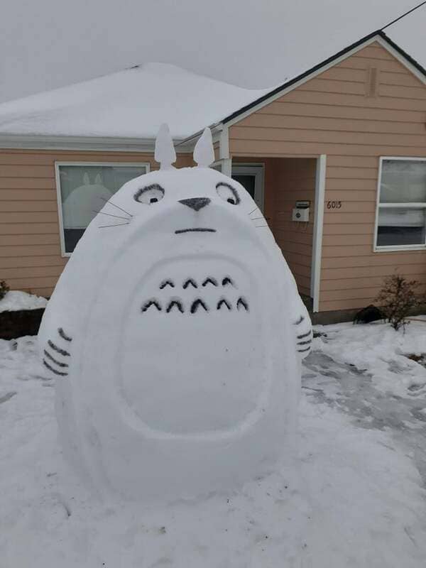 17. Snowman Totoro.