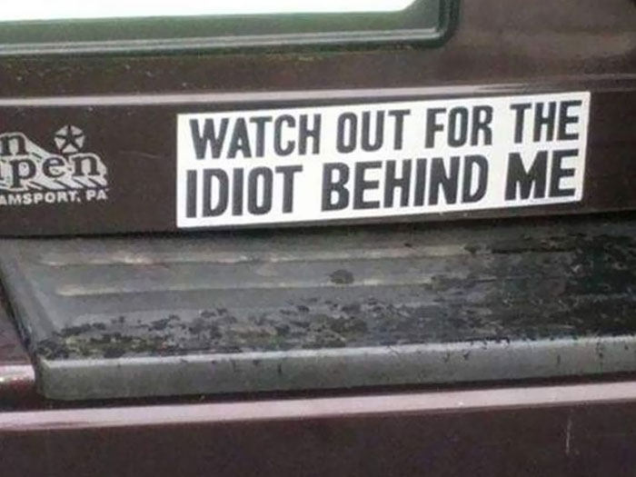 22. Best Bumper Sticker Troll
