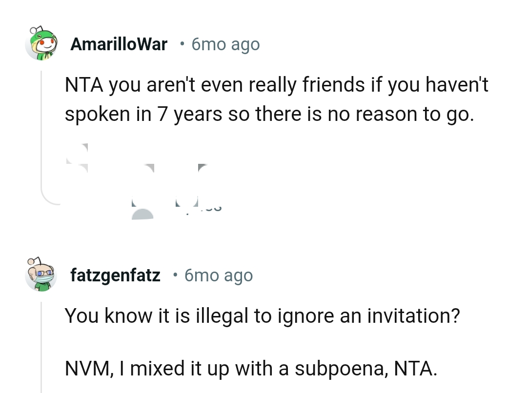 You aren't friends if you haven't spoken in years