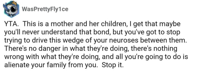 The only thing OP will accomplish is alienating himself from his family