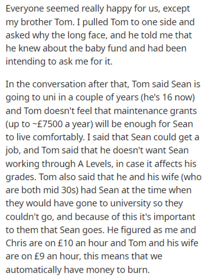 OP Is Now 4 Months Pregnant and She Revealed the News to Her Family