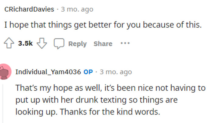 People came to the comments with so much support, and we loved seeing it. OP was very grateful for the comments.