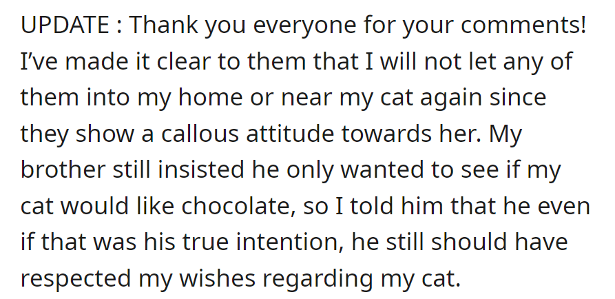 An update from OP...