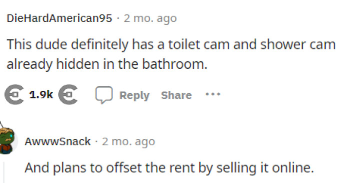 People definitely started coming to the comments to discuss just how creepy this guy was with his requirements.