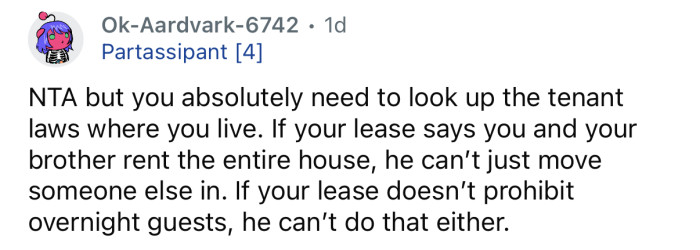 You need to check your lease.