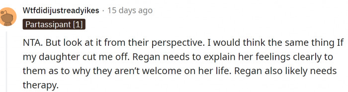 Regan needs to be clear.