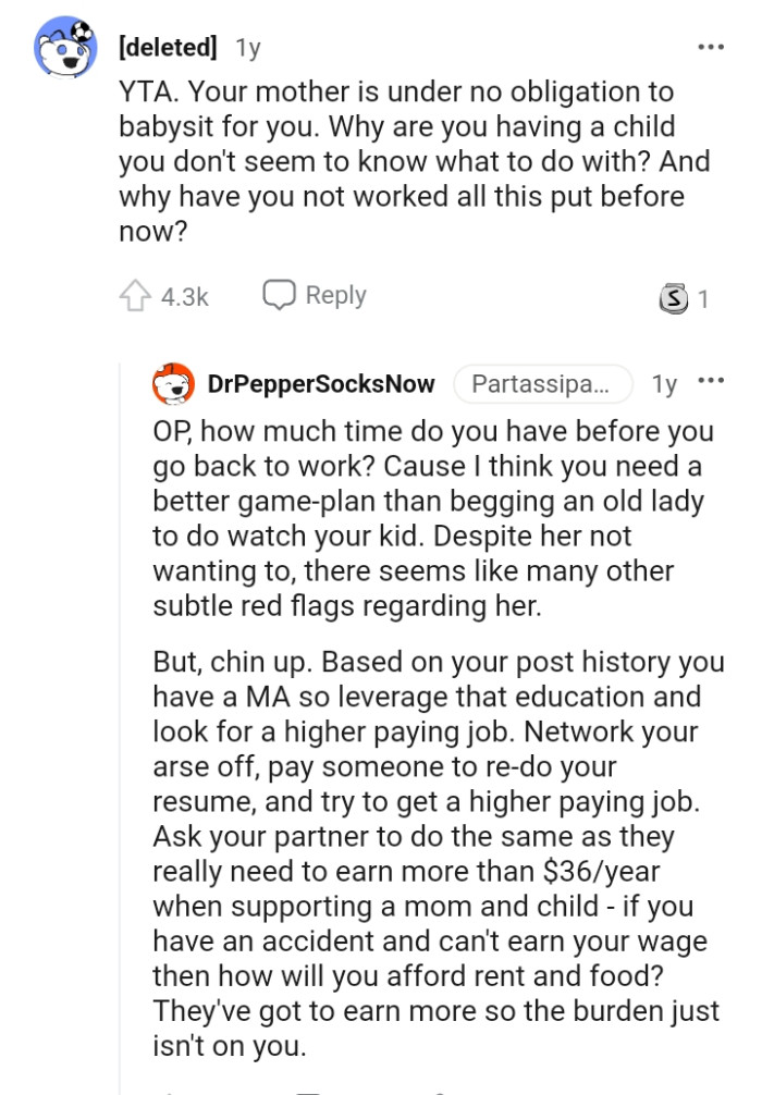 The OP needs a better game plan