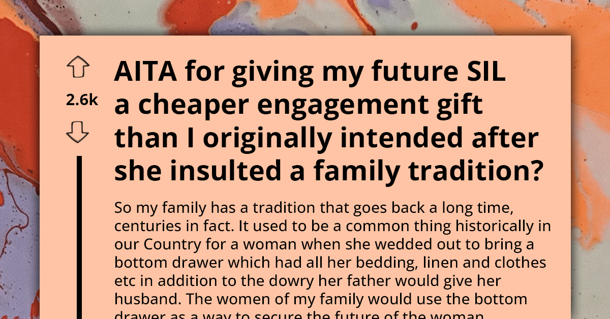 Bride-To-Be Gets Bombarded With Cheap Engagement Gifts After She Mocked Her Fiancé's Age-Old Family Tradition