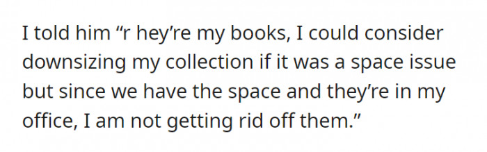 If it was a space issue, OP would consider downsizing. But that is not the case.