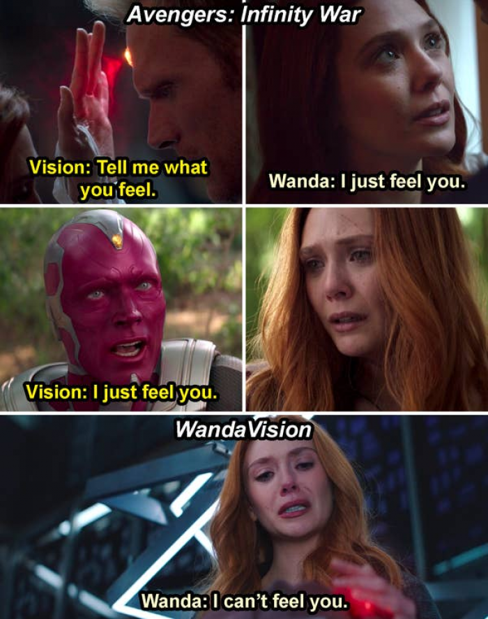 18.  In 'WandaVision', Wanda says, 