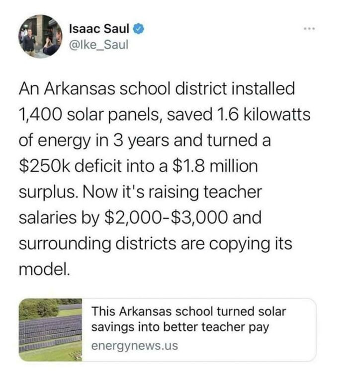 50. Green energy is better