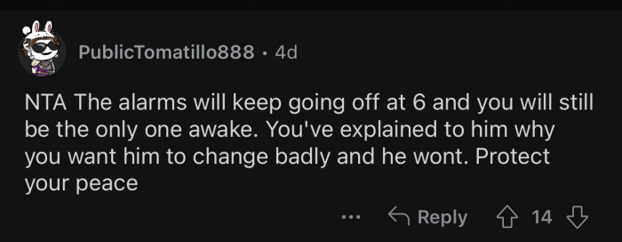 OP should protect her peace.