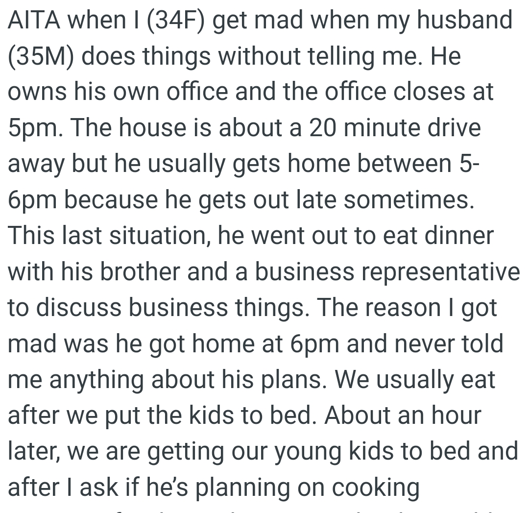He went out to eat dinner with his brother and a business representative to discuss business