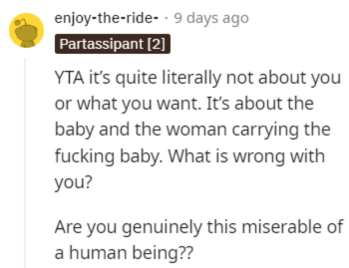 The people in the comments didn't go easy on OP