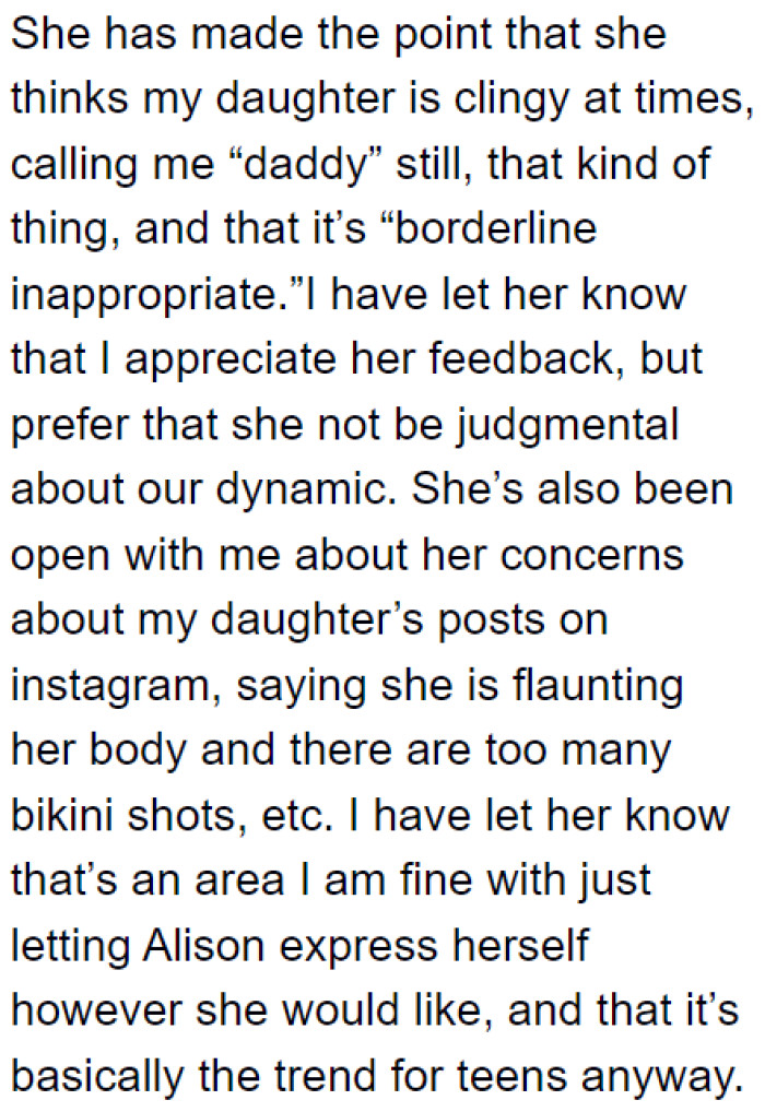 The daughter is now a teenager and is still very much close to her father.