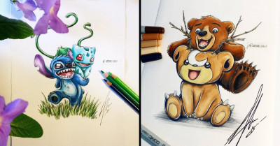 This Finnish Artist Creates Pokémon and Disney Character Mashups You Never Thought You Needed Until Now