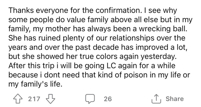 He also thanked the Reddit community for their advice.