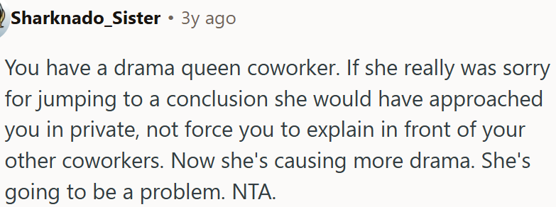 She's going to be a problem.