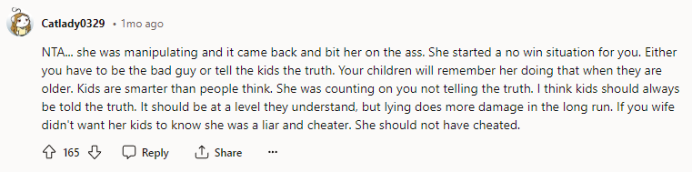 She Was Manipulating, and It Came Back to Bite Her