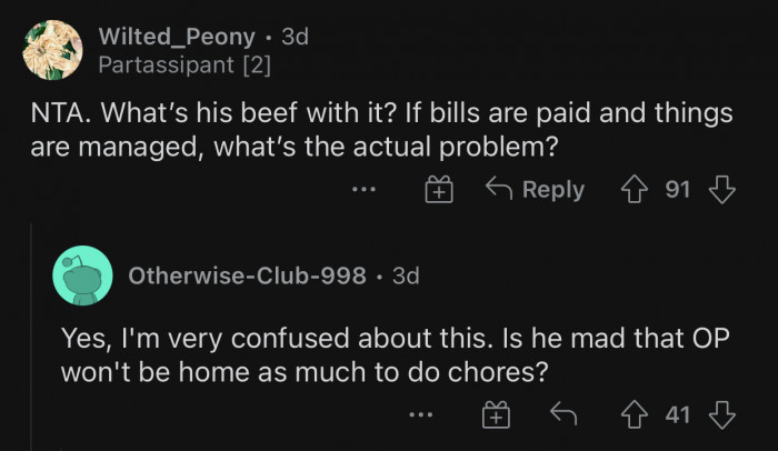 It's obvious that the partner is jealous and does not have OP's best interests at heart.