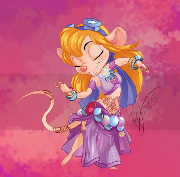 3. “Remember Gadget Hackwrench from Chip & Dale? This is her now. Feel old yet.”