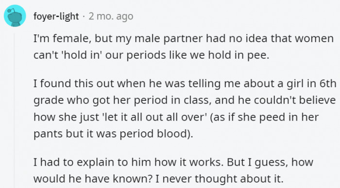 28. This is honestly why schools and parents should do a better job of educating their kids about these things