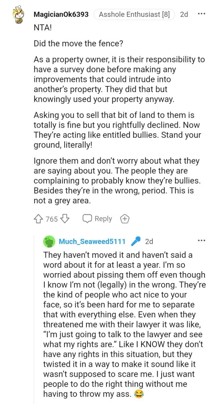 Asking You to Sell a Bit of Your Land to Them Is Totally Fine