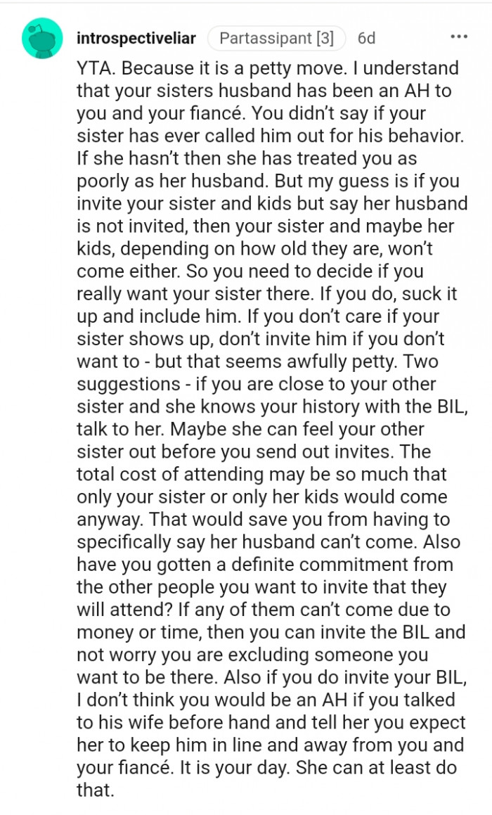 You need to decide if you really want your sister there.