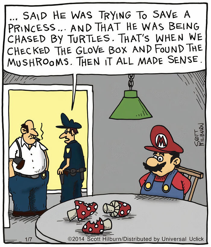 13. We checked the glove box, and it all made sense