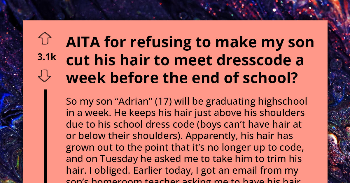 Father Clashes With Wife And Teacher After Refusing To Trim Son's Hair For School Dress Code Week Before Graduation