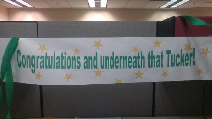 21. “Congratulations to Tucker, I guess?”