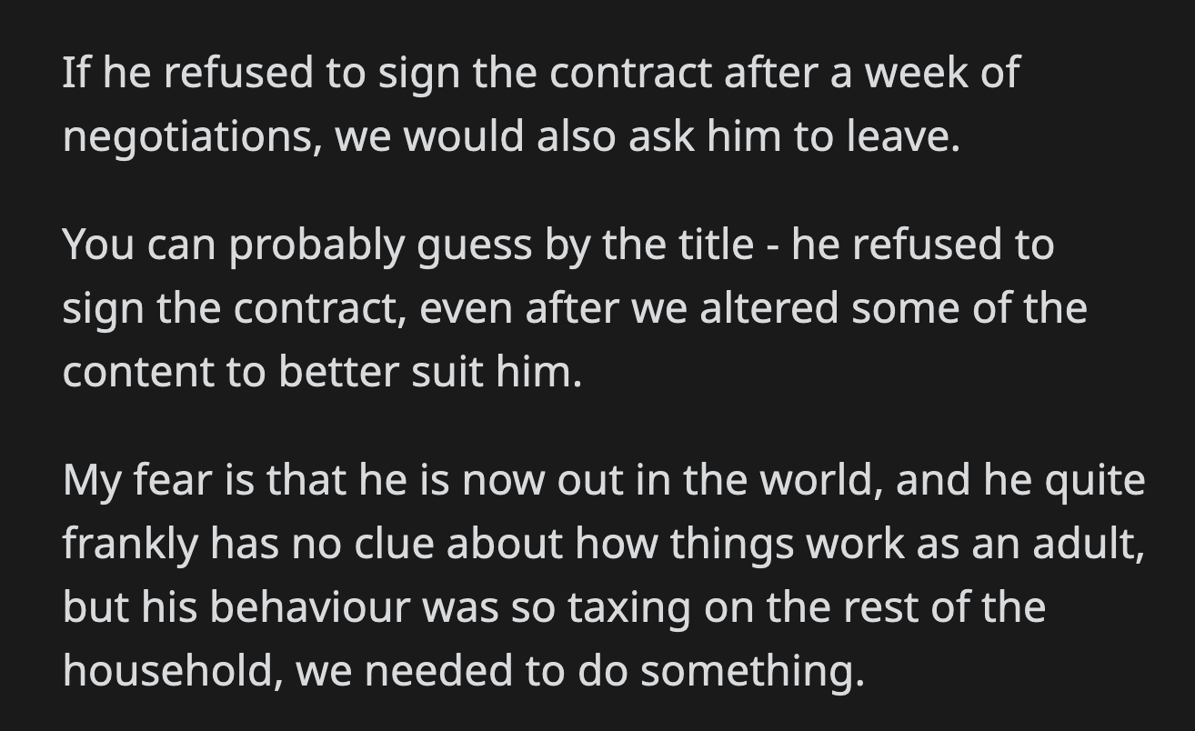 However, they had to hold him accountable for subjecting them to a filthy environment.