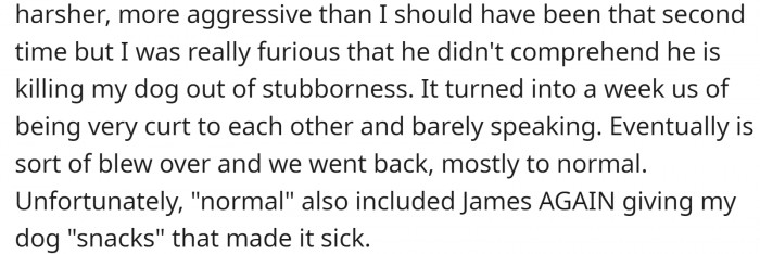 He continued this practice, which can only be called animal abuse