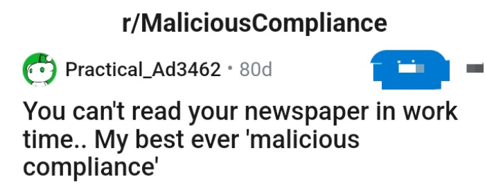 The OP pens down the headline