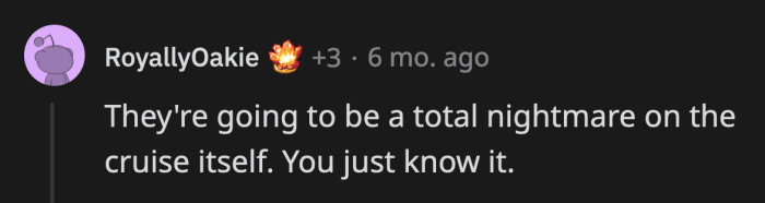 The staff on that cruise will love OP and company!